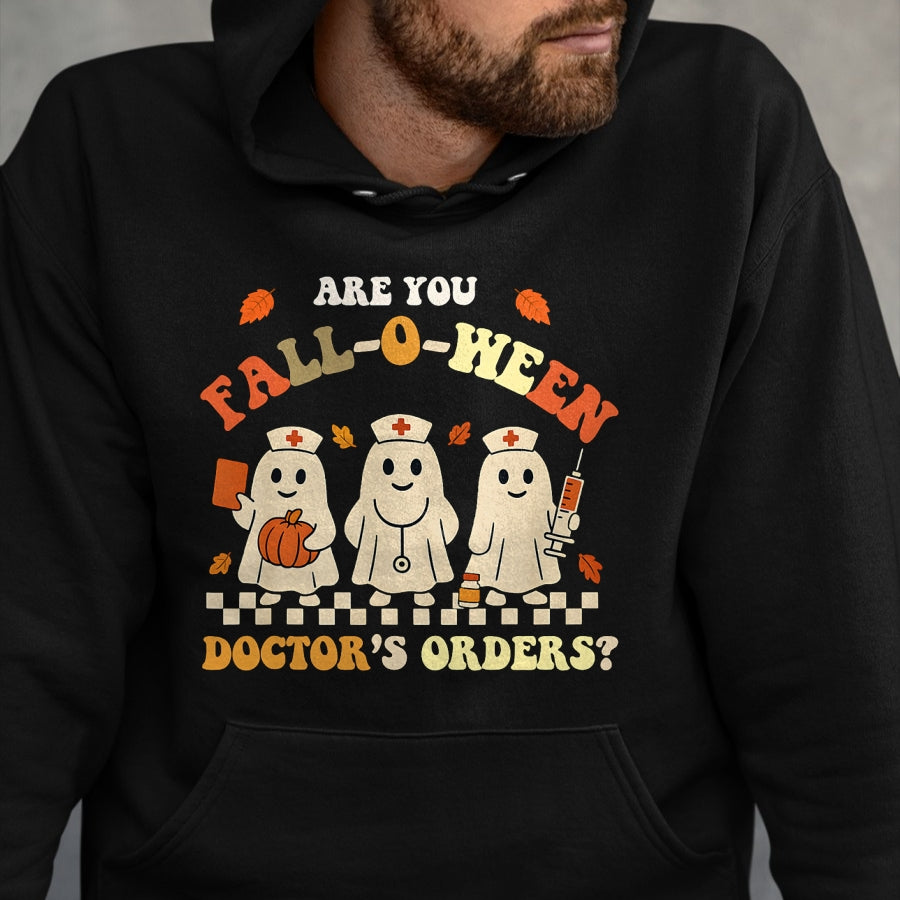 Best Doctor Shirt, Funny Doctor UnisexT-Shirt/Hoodie/Sweatshirt HLT00 - Funny Nurse Halloween Ghost Medical Fall Humor T-Shirt