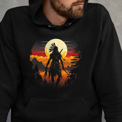 Native American T-Shirts, Vintage Native American Unisex T-Shirt/Hoodie/Sweatshirt HLT00 - Native American Chief Tribes Culture Sacred Sioux