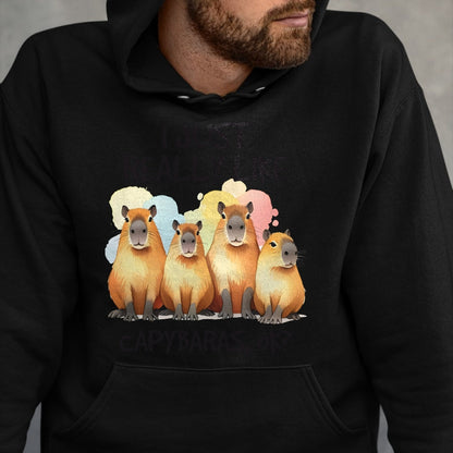 Cute Capybara Shirt, Funny Capybara Unisex T-Shirt/Hoodie/Sweatshirt HLT00 - Funny Capybara Long Sleeve T-Shirt (3)