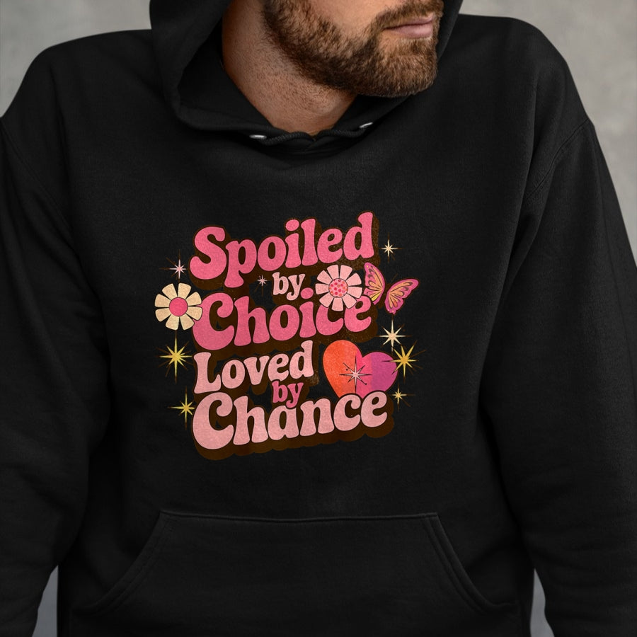 Best Wife Shirt, Wife and Husband Unisex T-Shirt/Hoodie/Sweatshirt HLT00 - Gift for wife T shirt, spoiled wife   Spoiled By Choice Loved By Chance Spoiled Wife Premium T-Shirt (1)