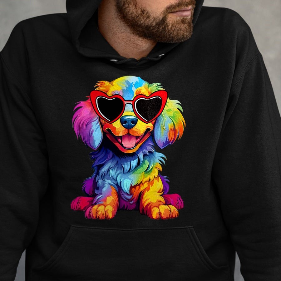 Dog Love Shirt, Dog Lover Gift T-Shirt/Hoodie/Sweatshirt HLT00 - Rainbow LGBT Love Weiners Dogs Love Funny Gay Man Pride Fun T-Shirt