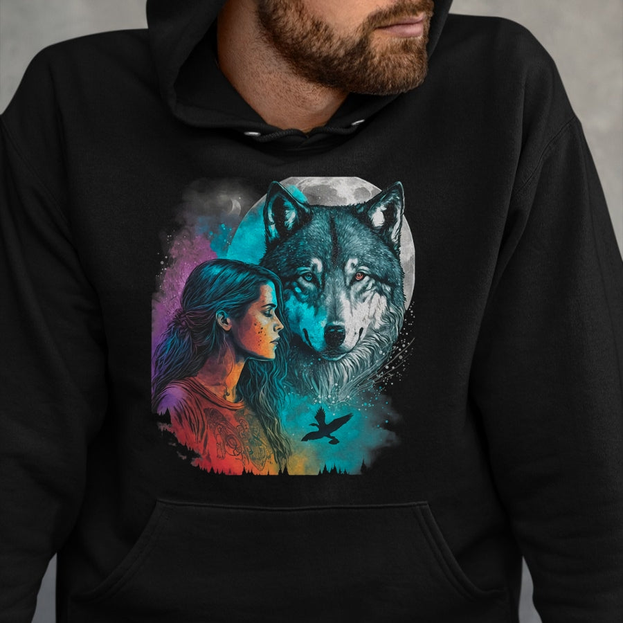 Native American T-Shirts, Vintage Native American Unisex T-Shirt/Hoodie/Sweatshirt HLT00 - Ethnic Tribal Wolf Boho Feather Native American Hippie Women