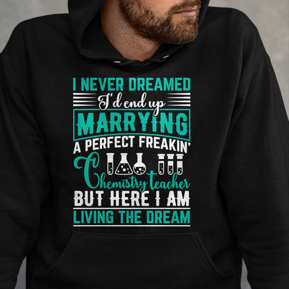 Best Wife Shirt, Wife and Husband Unisex T-Shirt/Hoodie/Sweatshirt HLT00 - Chemistry teacher husband gifts from perfect awesome wife Long Sleeve T-Shirt