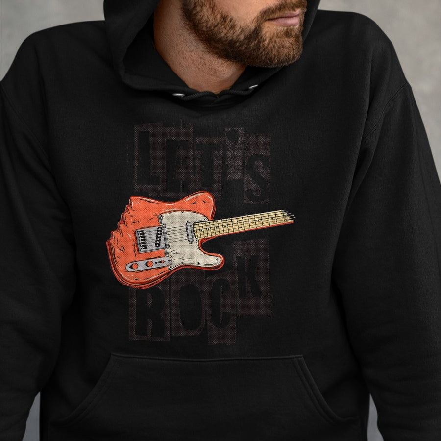 Guitar Lover Shirt, Funny Guitar UnisexT-Shirt/Hoodie/Sweatshirt HLT00 - Let_s Rock Electric Guitar Music Lover Band Guitarist Retro Vintage Tees T Shirts for Men and Women