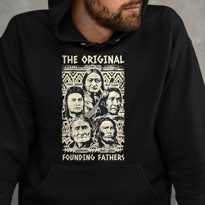 Native American T-Shirts, Vintage Native American Unisex T-Shirt/Hoodie/Sweatshirt HLT00 - Original Founding Fathers Native American Tribe