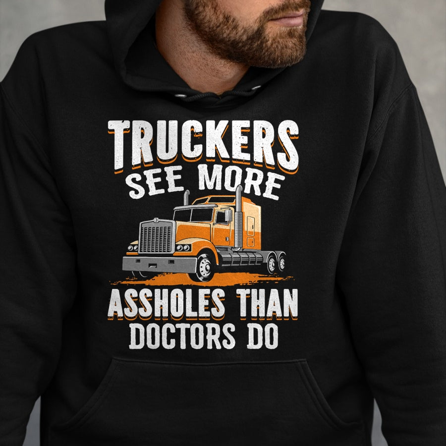 Best Truck Driver Life Shirt, Funny Trucker UnisexT-Shirt/Hoodie/Sweatshirt HLT00 - Truckers See More Funny Truck Driver Gifts for Trucking Dads T-Shirt (2)