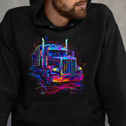 Best Truck Driver Life Shirt, Funny Trucker UnisexT-Shirt/Hoodie/Sweatshirt HLT00 - Truck Driver 18 Wheeler Trucker Semi Truck Driver T-Shirt