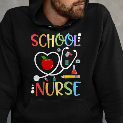 Funny Nurse Shirt, Nurse Unisex T-Shirt/Hoodie/Sweatshirt HLT00 - School Nurse Appreciation Nursing Nurse Day & Nurse Week T-Shirt (1)