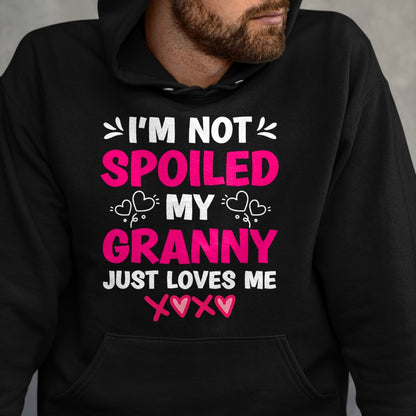 Best Wife Shirt, Wife and Husband Unisex T-Shirt/Hoodie/Sweatshirt HLT00 - I'm Not Spoiled My Granny Just Loves Me Kids Granddaughter T-Shirt