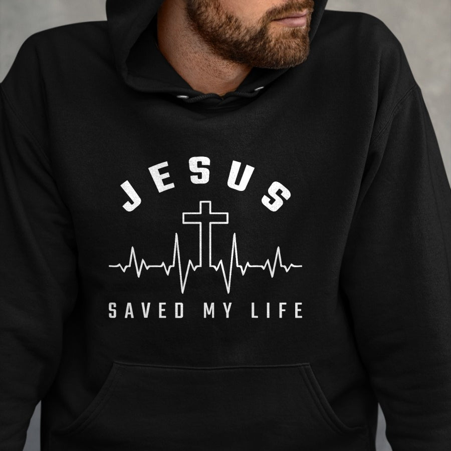 Christian Tee, Christian Faith Unisex T-Shirt/Hoodie/Sweatshirt HLT00 - Jesus Christ Christianity Gifts Jesus Saved My Life T-Shirt