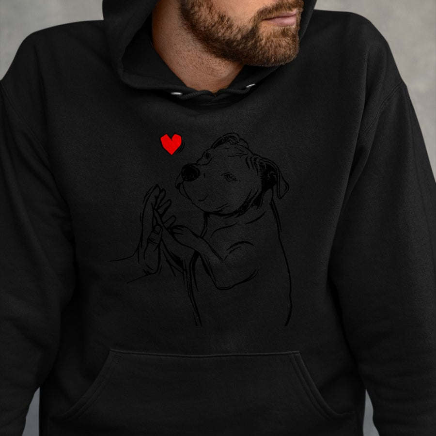 Dog Love Shirt, Dog Lover Gift T-Shirt/Hoodie/Sweatshirt HLT00 -Pitbull Love Cute Pittie Dog Mom Funny Girls T-Shirt