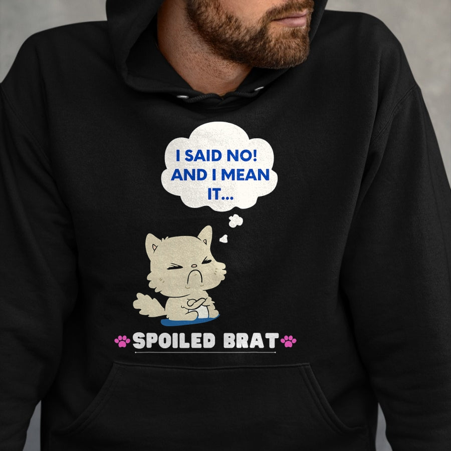 Best Wife Shirt, Wife and Husband Unisex T-Shirt/Hoodie/Sweatshirt HLT00 - Funny Cute Spoiled Brat Cat T-Shirt
