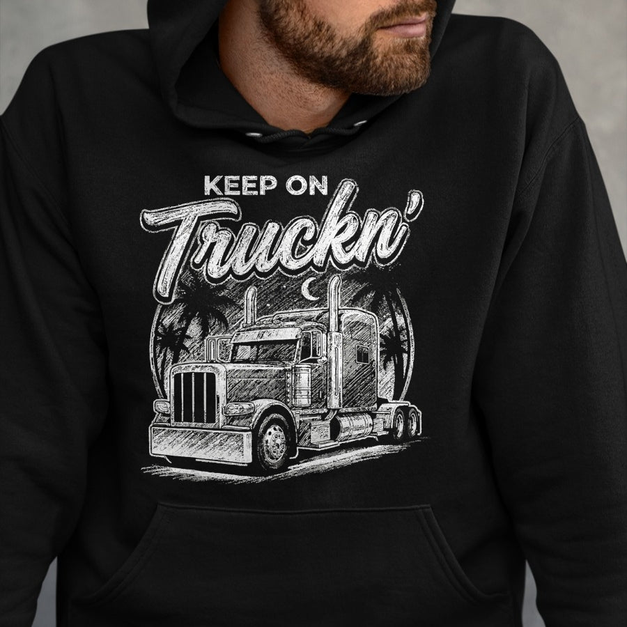 Best Truck Driver Life Shirt, Funny Trucker UnisexT-Shirt/Hoodie/Sweatshirt HLT00 - Semi Truck Driver Trucking T-Shirt (9)