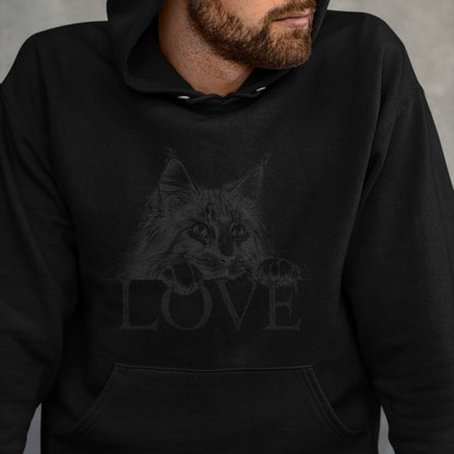 Cat Love Shirt, Funny Cat Lover Gift UnisexT-Shirt/Hoodie/Sweatshirt HLT00 - Maine Coon Cat Love Design T-Shirt