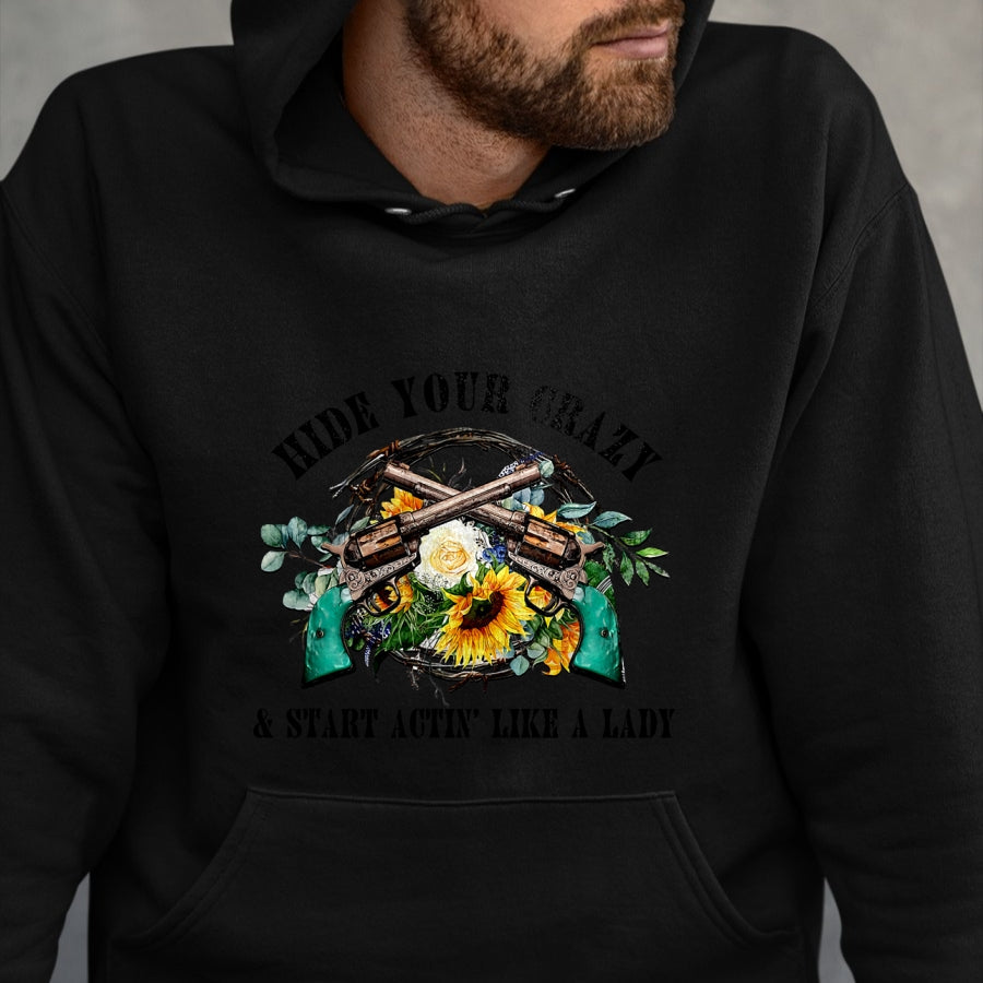 Best Farmer Life Shirt, Funny Farmer UnisexT-Shirt/Hoodie/Sweatshirt HLT00 - Hide Your Crazy Start Actin Like Lady Country Girls Southern T-Shirt