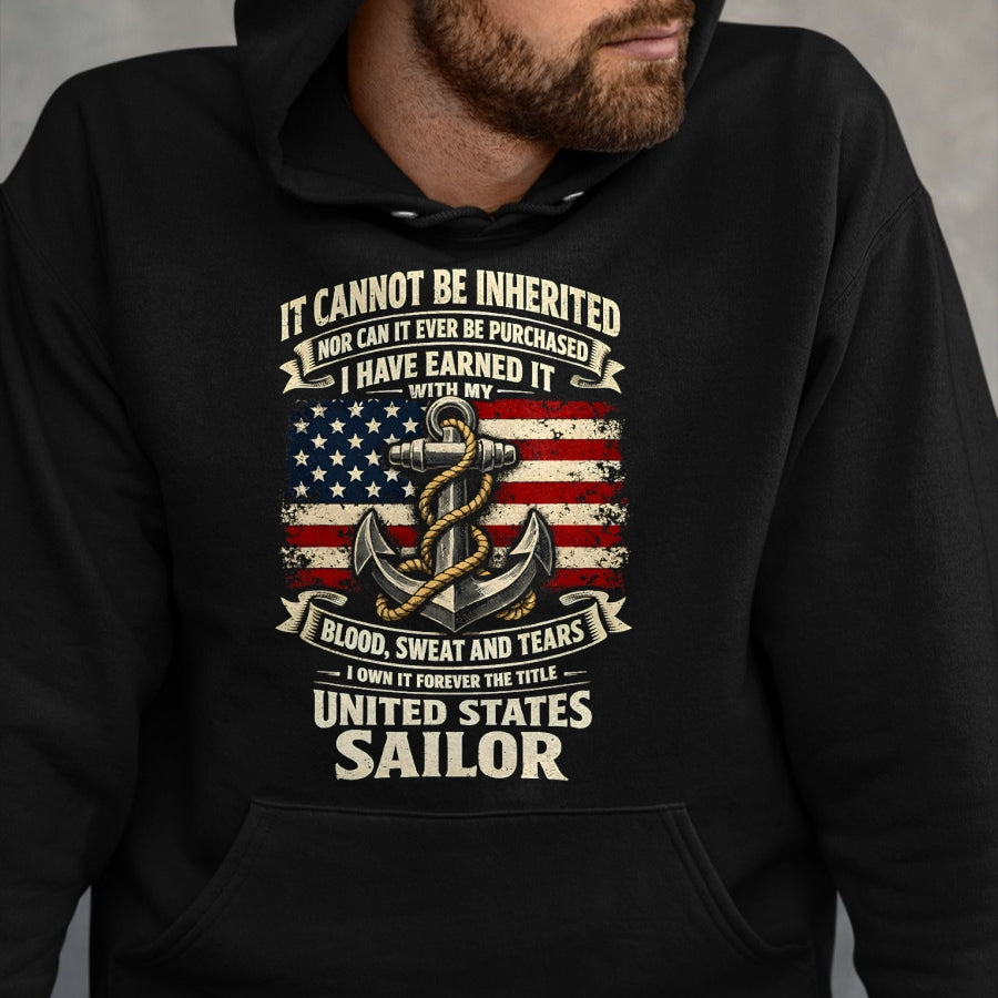 Proud Veteran Shirt, Funny Veteran UnisexT-Shirt/Hoodie/Sweatshirt HLT00 - Own Forever The Title U.S Sailor Military Veteran Flag USA T-Shirt
