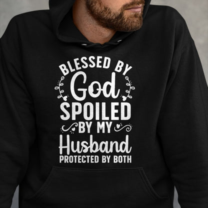 Best Wife Shirt, Wife and Husband Unisex T-Shirt/Hoodie/Sweatshirt HLT00 - Gift for wife T shirt, spoiled wife   Funny Spoiled Wife Art For Women Girls Husband Spoiled Wife Pr (11)
