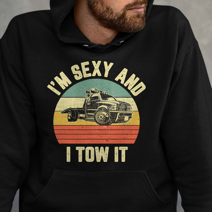 Best Truck Driver Life Shirt, Funny Trucker UnisexT-Shirt/Hoodie/Sweatshirt HLT00 - Tow Truck Driver Shirt Funny Towing Car Flat Bed Tow Truck T-Shirt