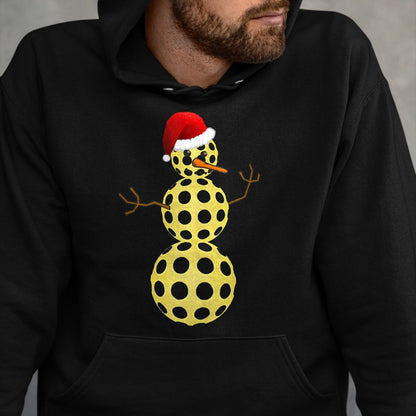 Funny Pickleball Shirt, Pickleball Lover Unisex T-Shirt/Hoodie/Sweatshirt HLT00 - Pickleball Christmas T-Shirt Funny Pickleball Snowman Shirt Tank Top