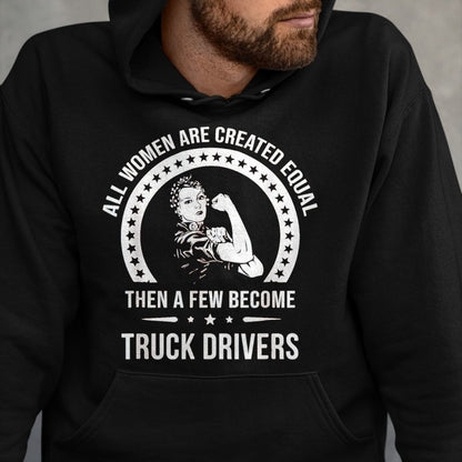 Best Truck Driver Life Shirt, Funny Trucker UnisexT-Shirt/Hoodie/Sweatshirt HLT00 - Truck Driver Shirts for Women  Truck Driver T-Shirt, Women, Olive Green, Large