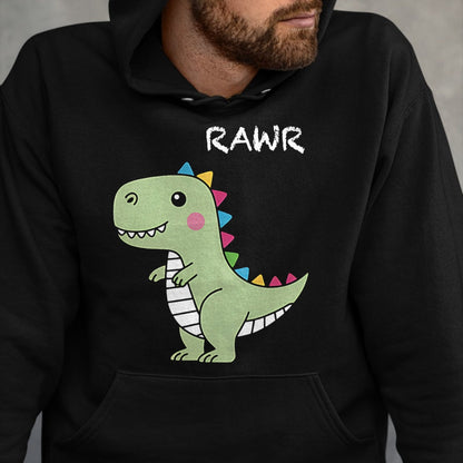 Best Dinosaur Lover Shirt, Funny Dinosaur UnisexT-Shirt/Hoodie/Sweatshirt HLT00 - Cute DinosaursIllustration - Dino Collection - Classic T-Shirt, Men, Black, 3X-Large