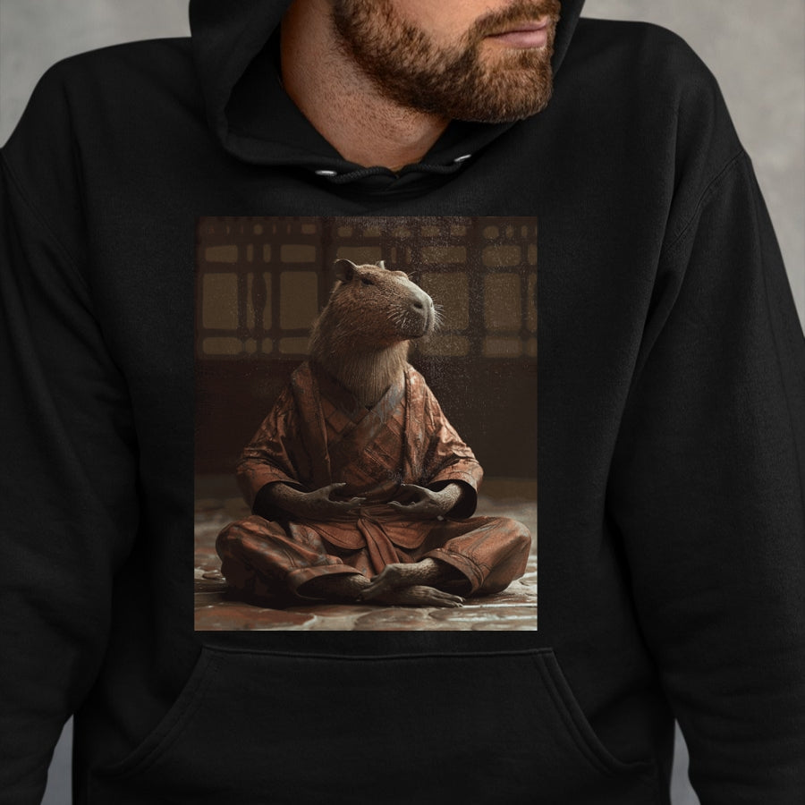 Cute Capybara Shirt, Funny Capybara Unisex T-Shirt/Hoodie/Sweatshirt HLT00 - Funny Graphic Capybara Long Sleeve T-Shirt (2)