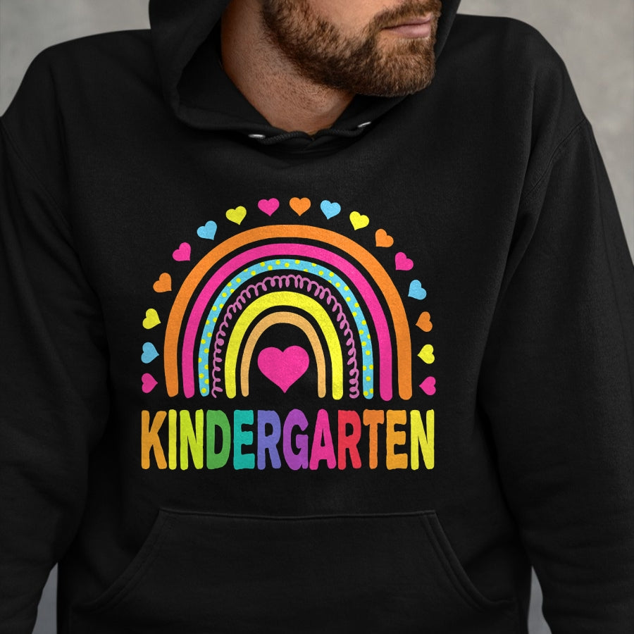 Best Student Shirt, Funny Back To School UnisexT-Shirt/Hoodie/Sweatshirt HLT00 - Kindergarten Rainbow Girls Boys Teacher Team Kinder Squad T-Shirt