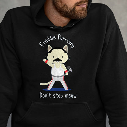 Cat Love Shirt, Funny Cat Lover Gift UnisexT-Shirt/Hoodie/Sweatshirt HLT00 - Don_t Stop Meow Freddie Purrcury Tshirt Gift for Women Men T-Shirt