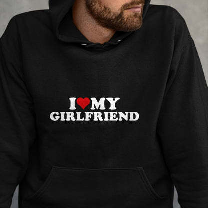Best Wife Shirt, Wife and Husband Unisex T-Shirt/Hoodie/Sweatshirt HLT00 - I Love My Hot Girlfriend I Heart My Hot Girlfriend GF T-Shirt
