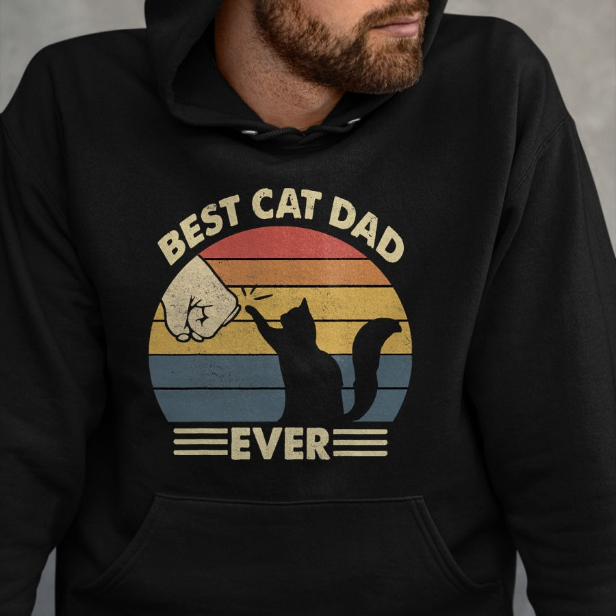 Gift for Dad Shirt, Funny Dad Unisex T-Shirt/Hoodie/Sweatshirt HLT00 – Cat-Shirt Men Best Cat Dad Ever Funny Dad T-Shirt