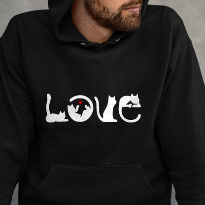 Cat Love Shirt, Funny Cat Lover Gift UnisexT-Shirt/Hoodie/Sweatshirt HLT00 - Funny design with cat motif - I love cats T-Shirt