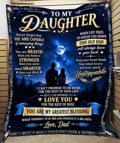 Special Gift For Your Daughter Blanket - From Dad (SKU2609-271)