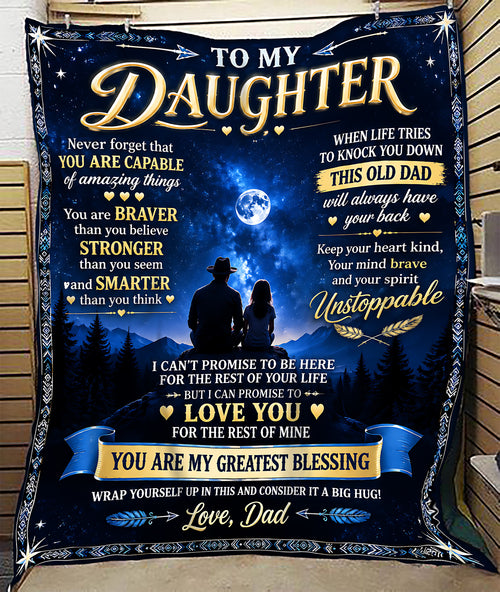 Special Gift For Your Daughter Blanket - From Dad (SKU2609-271)