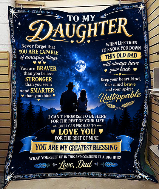 Special Gift For Your Daughter Blanket - From Dad (SKU2609-271)