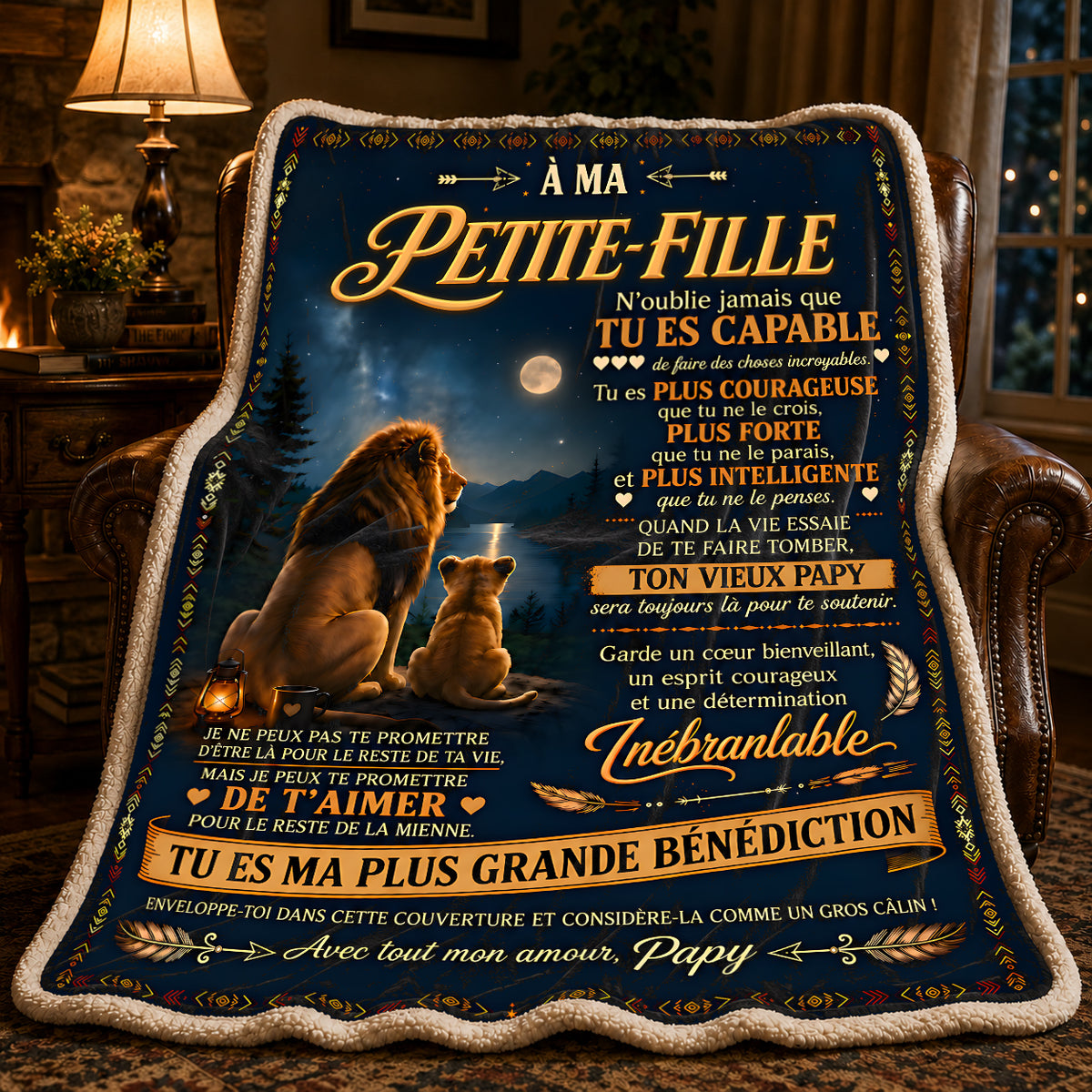 Cadeau Spécial Pour Ta Petite-Fille – Couverture - De Papi FULL (SKU2610-377)