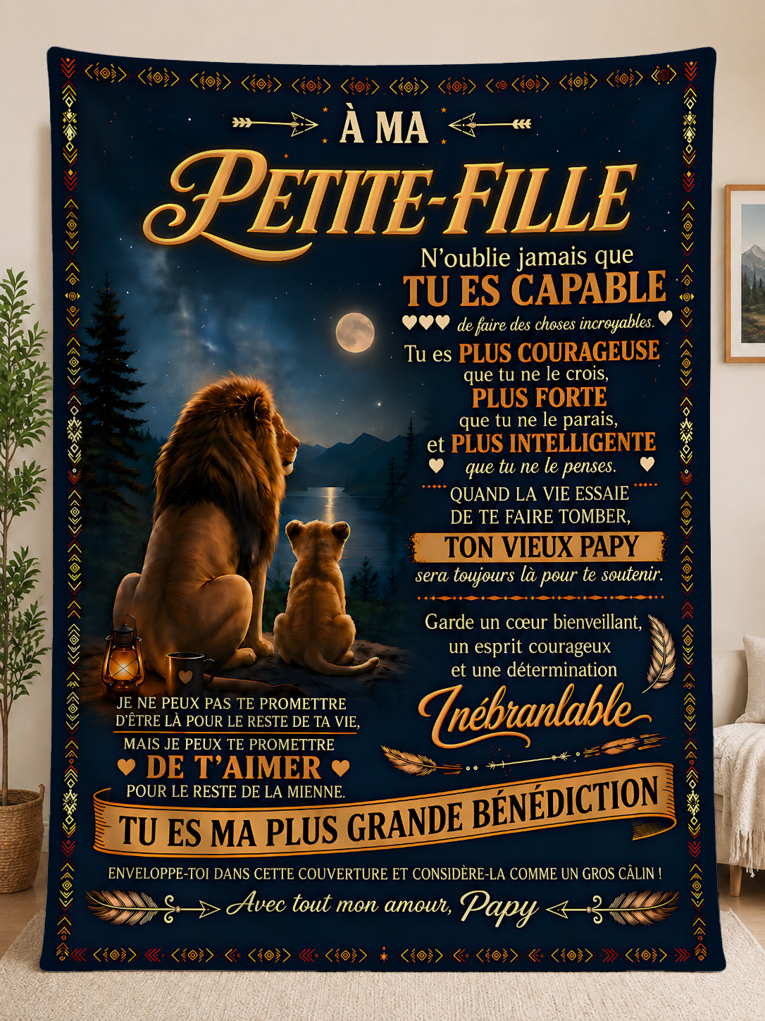 Cadeau Spécial Pour Ta Petite-Fille – Couverture - De Papi FULL (SKU2610-377)
