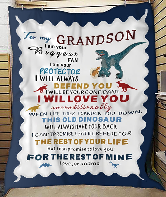 Special Gift For Your Grandson Blanket - From Grandma (SKUB10-154) FULL