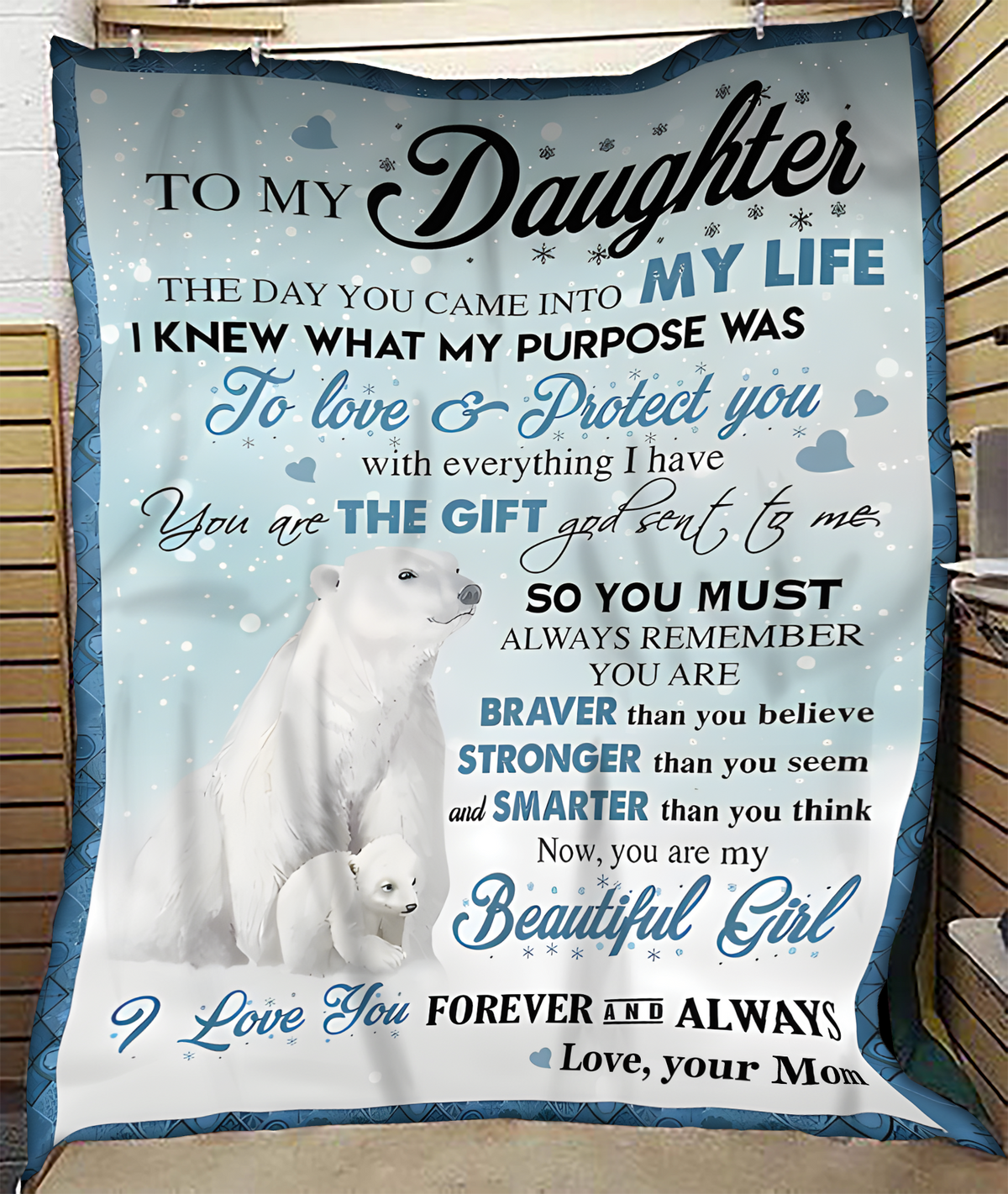 Special Gift For Your Daughter Blanket - From Mom (SKUB11-120)