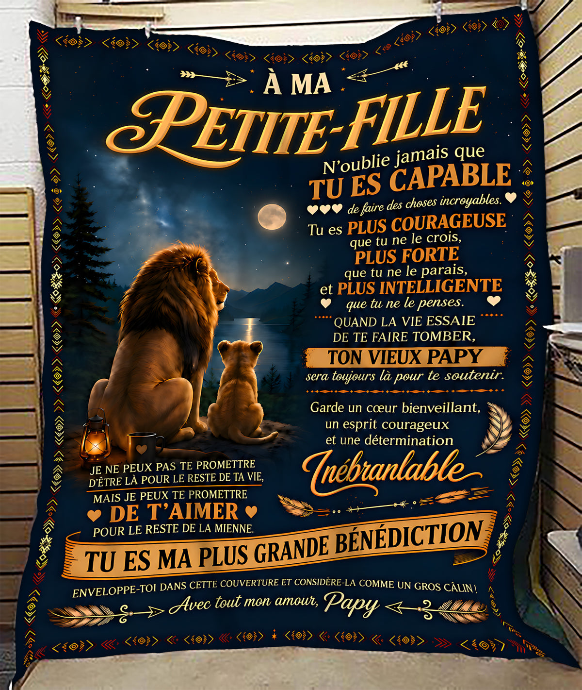 Cadeau Spécial Pour Ta Petite-Fille – Couverture - De Papi FULL (SKU2610-377)