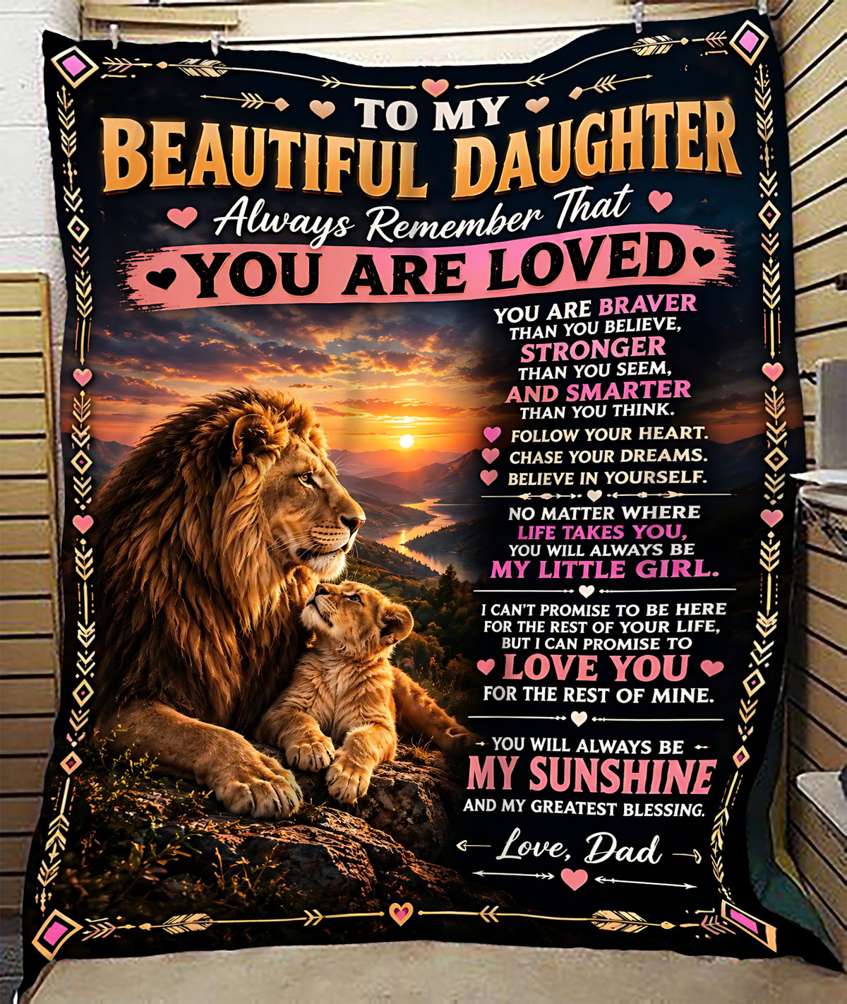 Special Gift For Your Daughter Blanket - From Dad (SKU2609-61)