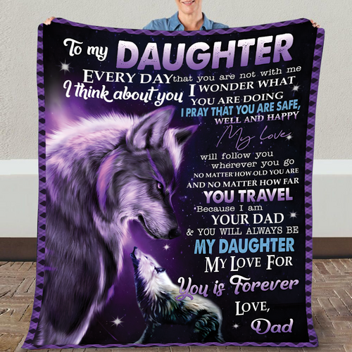 Special Gift For Your Daughter Blanket - From Dad (SKUB11-153)