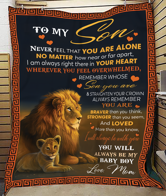 Special Gift For Your Son Blanket - From Mom (SKUB11-160)