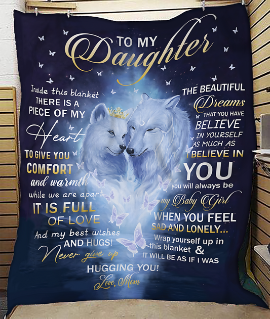 Special Gift For Your Daughter Blanket - From Mom (SKUB12-07)