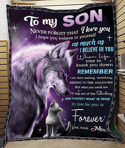 Special Gift For Your Son Blanket - From Mom (SKUB11-57) FULL