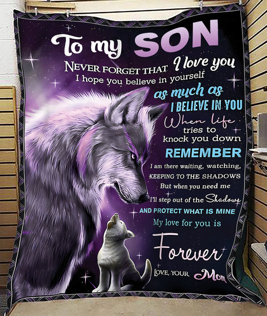 Special Gift For Your Son Blanket - From Mom (SKUB11-57) FULL