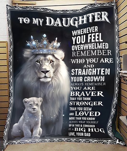 Special Gift For Your Daughter Blanket - From Dad (SKUB12-25)