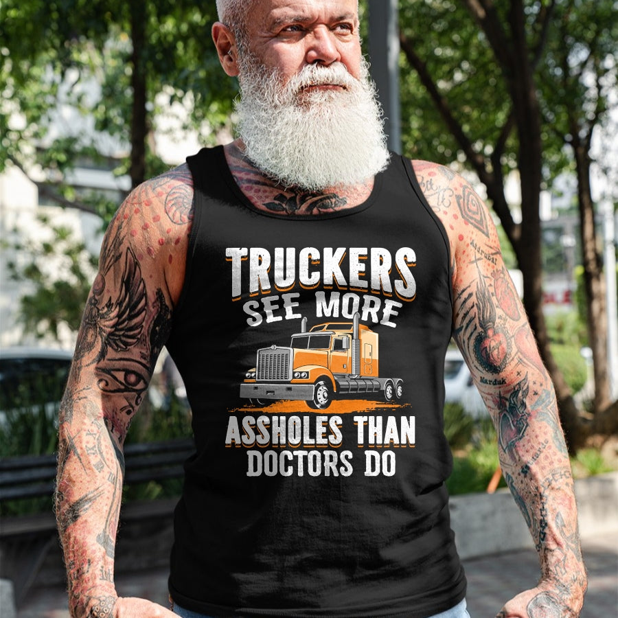 Best Truck Driver Life Shirt, Funny Trucker UnisexT-Shirt/Hoodie/Sweatshirt HLT00 - Truckers See More Funny Truck Driver Gifts for Trucking Dads T-Shirt (2)
