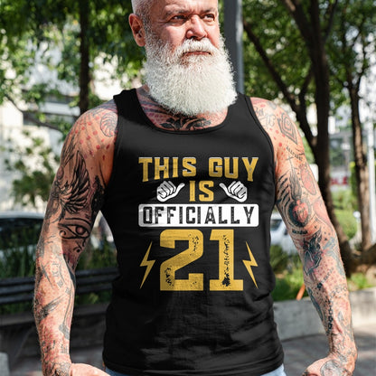 Best Wife Shirt, Wife and Husband Unisex T-Shirt/Hoodie/Sweatshirt HLT00 - This Guy Is Officially 21 Years Of Being Awesome Birthday T-Shirt