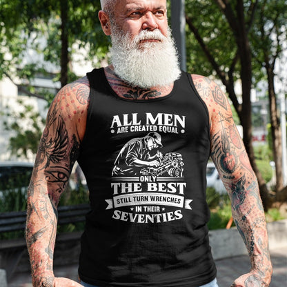 Best Mechanic Life Shirt, Funny Mechanic UnisexT-Shirt/Hoodie/Sweatshirt HLT00 - Mens 70th Birthday Auto Repairman Still Turn Wrenches Seventies T-Shirt