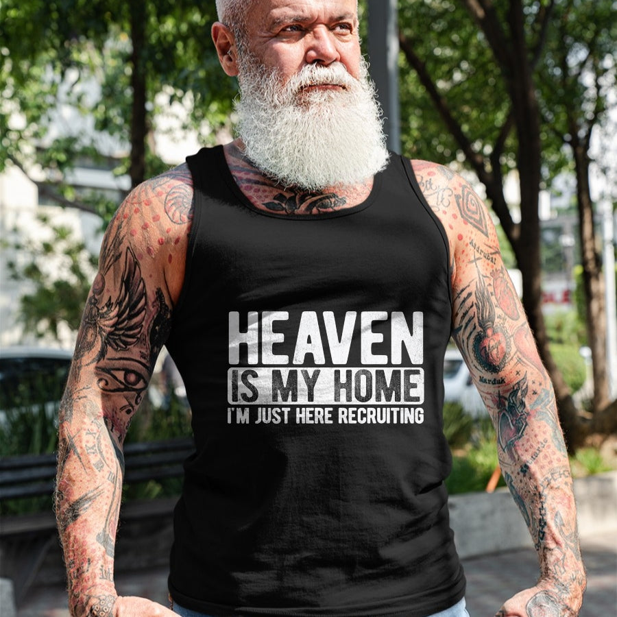 Christian Tee, Christian Faith Unisex T-Shirt/Hoodie/Sweatshirt HLT00 - Heaven Is My Home Christian Religious Jesus T-Shirt (1)